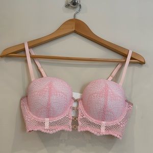 NWOT Pink Underwire Lace Bra size 34B